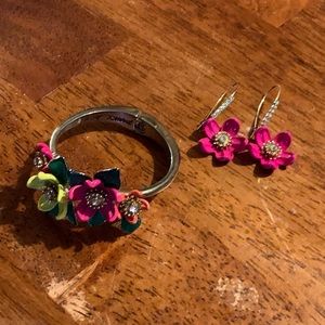 Betsey Johnson bracelet and earrings set